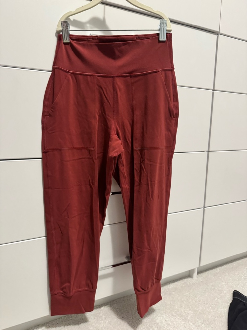 lululemon athletica Rust Red High-Waist Pocket Joggers